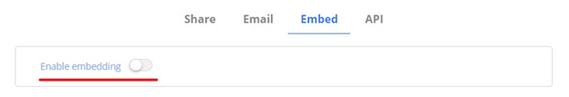 Enable Embedding