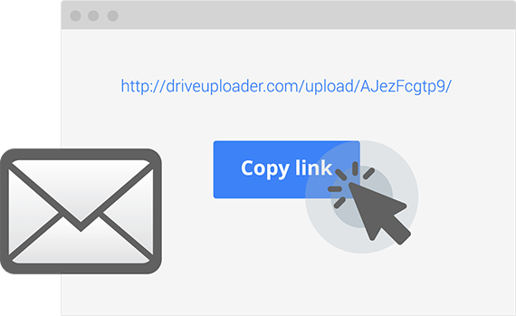 an animation of clicking on a share button